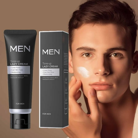 Kokovifyves Men's Beauty and Makeup Men's Lazy Toning Cream Moisturizing and Natural Makeup 50g