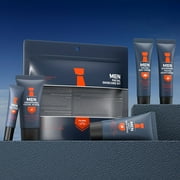 Kokovifyves Mens Skin Care Set 5 Piece Kit Exfoliating Scrub Cleanser Day Night Eye Cream Moisturizer Cleansing Oil Control Aging
