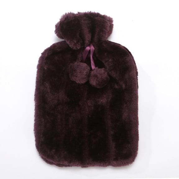 Kokovifyves Mothers Day Decorations 2L Hot Water Bottle Faux Plush Fleece Cloth Cover Thermotherapy Fresh-Keeping Cover Hot Warming Cold Protection Removable