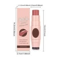 thumbnail image 1 of Kokovifyves Multi Use Waterproof Highlighter Stick with Brush 3 In 1 Cream Bronzer Blush Stick for Cheeks Eyes Lips Long Lasting Easy Application, 1 of 2