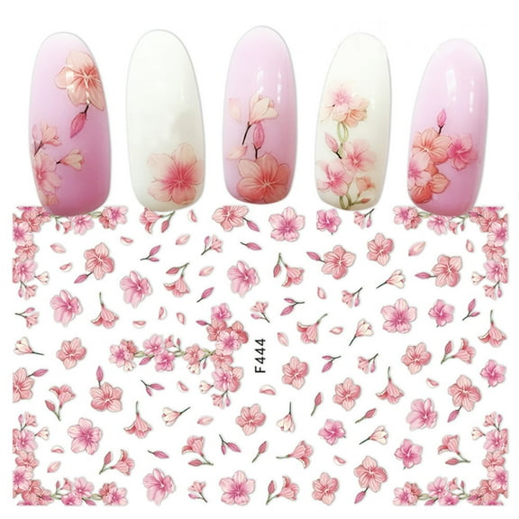 Kokovifyves Nail Applique Patterned Nail Back Glue Sticker Nail Art Role Ofing Is Tasted