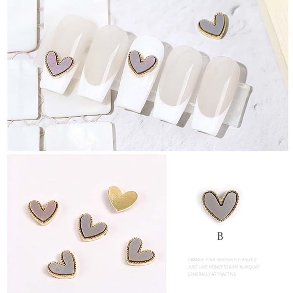 Kokovifyves Nail Art Fritillary Alloy Flat Bottom Rhinestone Nail Polish GlueDecoration