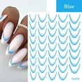 thumbnail image 1 of Kokovifyves Nail Art Stickers Nail Stickers Solid Color French Gradient Nail Stickers Back Adhesive, 1 of 3