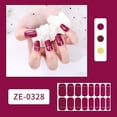 thumbnail image 1 of Kokovifyves Nail Care 16 Strips Polish Stickers Set for Nails Polish Wraps Fashion Art Stickers, 1 of 4
