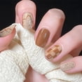 thumbnail image 1 of Kokovifyves Nail Care 24 Pcs Checkerboard Maple Leaf Leopard Print Wearing Manicure Fake Nails, 1 of 3
