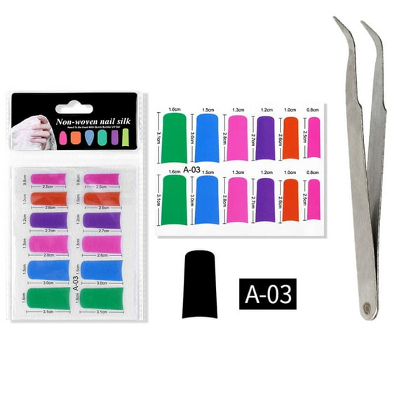 Kokovifyves Nail Care Fiberglass Silk Nails Wrap Stickers for Gel Extension Nail Art tools