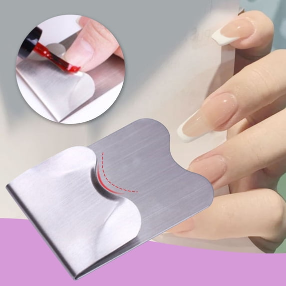 Kokovifyves Nail Stainless Steel Template Nail Diy Steel Plate Nail