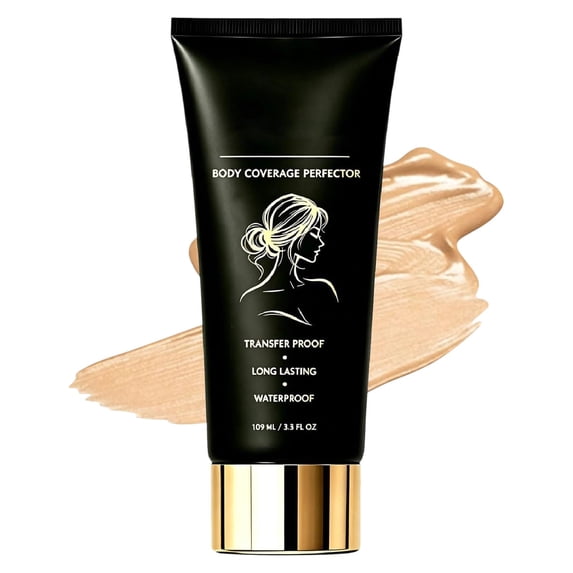 Kokovifyves Natural Finish Body Coverage Cream, Smudge Resistant Low Transfer Leg Makeup for Even Skin Tone, 109ml