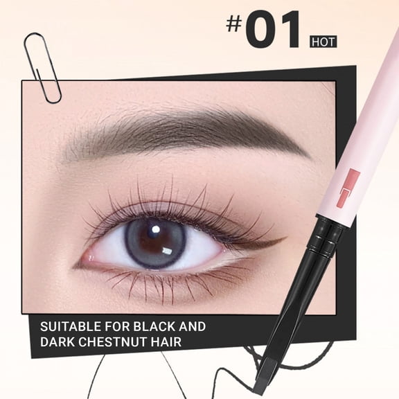 Kokovifyves Natural Slim Waterproof Sweat Proof and Not Easily Smudged Eyebrow Pencil