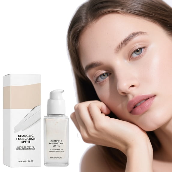Kokovifyves Non-Greasy Color Changing Concealer 30ml, Gentle Blendable Coverage for Mature Complexion