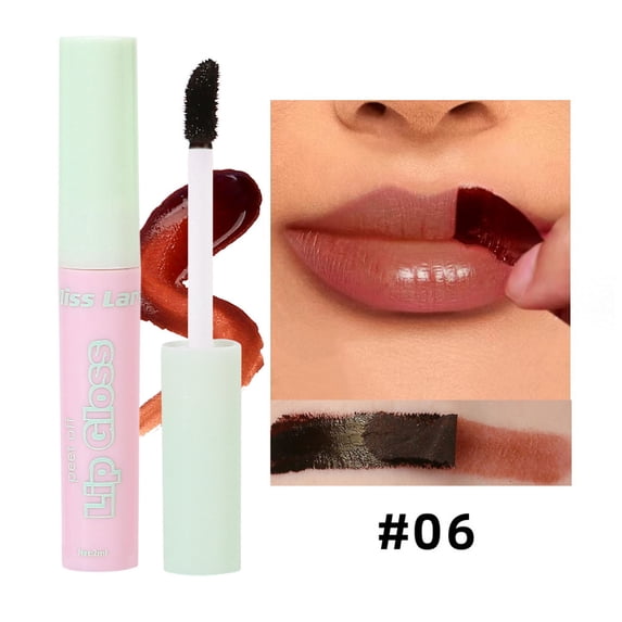 Kokovifyves Non-Stain Long Wear Peel-off Lip Gloss, Daily Lip Beauty Makeup 9g