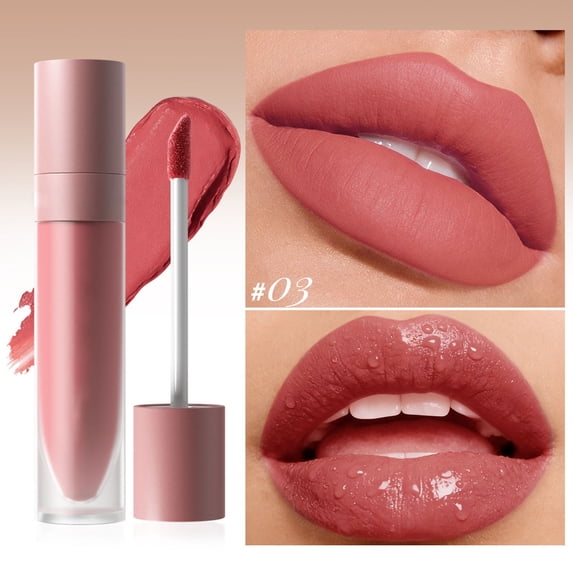 Kokovifyves Non Transfer Soft Velvet Matte Lip Gloss, Daily Wear Lip Makeup 7.6g