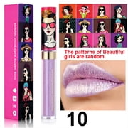 Kokovifyves Pearlescent Metallic Finish Lip Gloss, Lip Gloss for Daily Makeup Lip Product 3.5ml