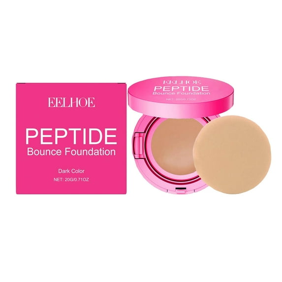 Kokovifyves Peptide Bounce Hydrating Age-Defying Makeup for Mature All Types Vegan Clean Natural Medium Buildable Coverage Blur Fine Lines Smooths Te