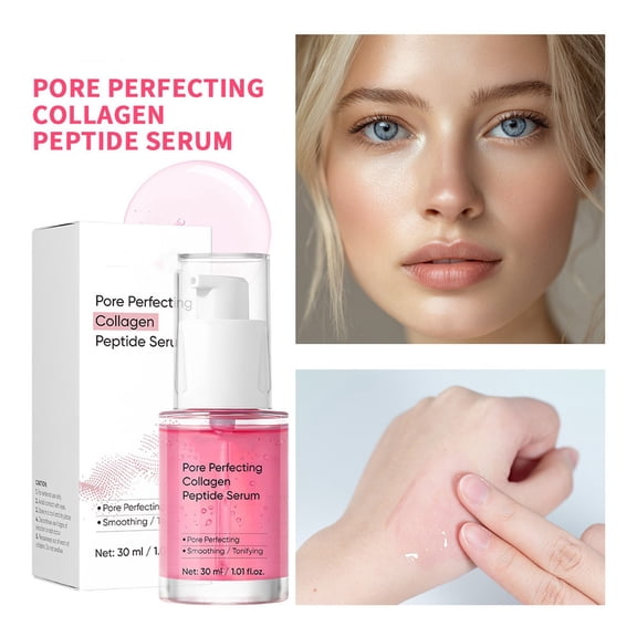 Kokovifyves Pore Perfecting Peptide Serum Firming Plumping Pore Care Makeup Prep Serum for All Types 30ml
