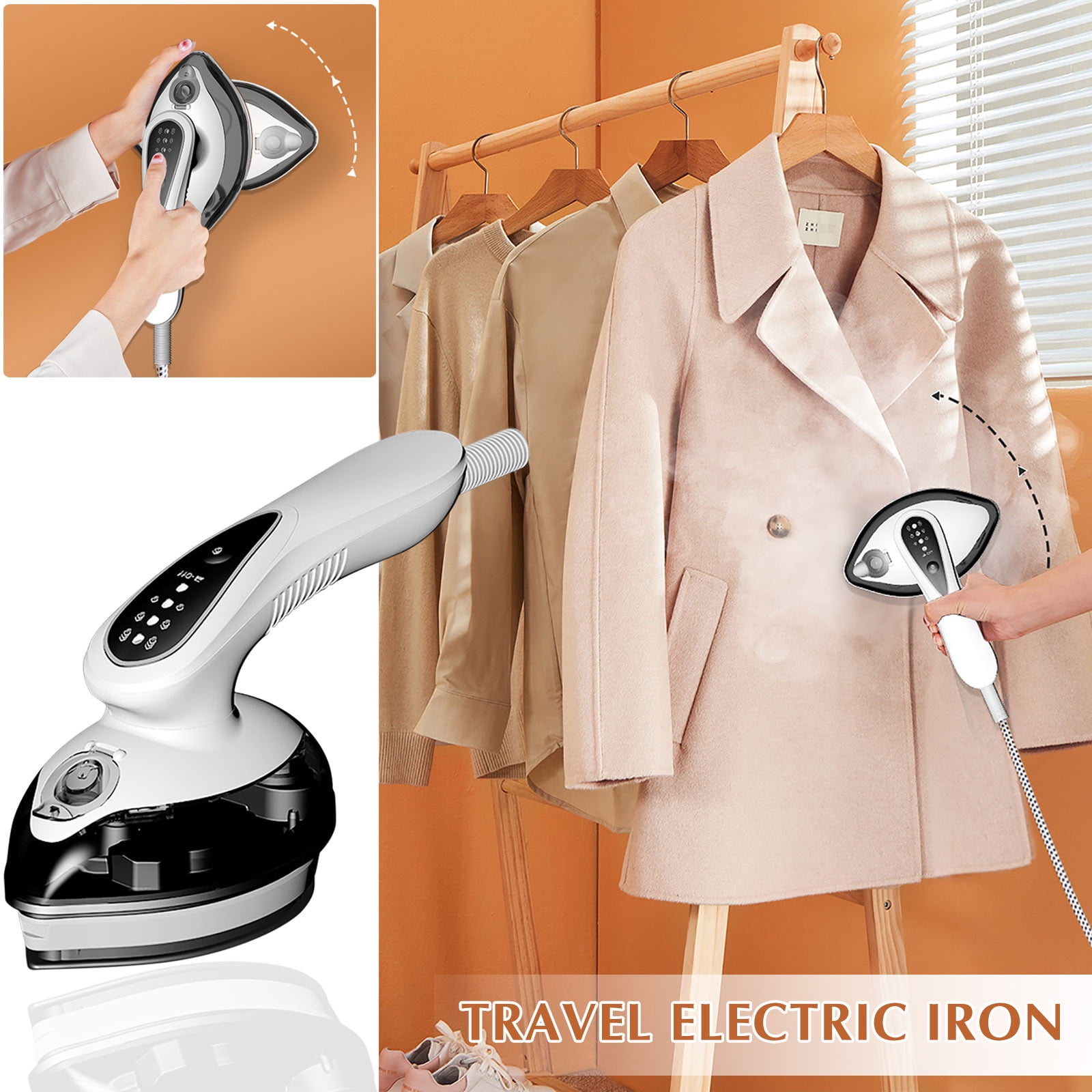 Kokovifyves Portable Ironing Machines, Handheld Hanging Ironing Machines, Household Clothes Ironing Tools, Dormitory Steam Irons, Small