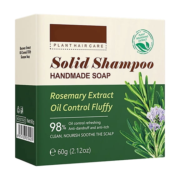 Kokovifyves Rosemary Deep Cleansing Shampoo Soap, Nourishes Scalp Softens Enhances Hair Daily Care 60g