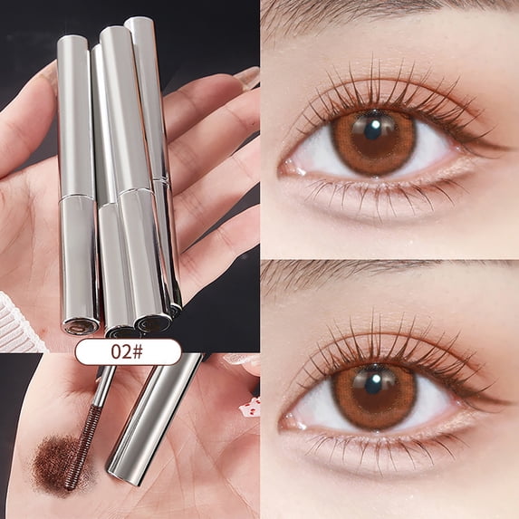 Kokovifyves Rotating Thread Brush Lengthening Mascara, Voluminous Curl-Locking Clump-Free Eye Makeup