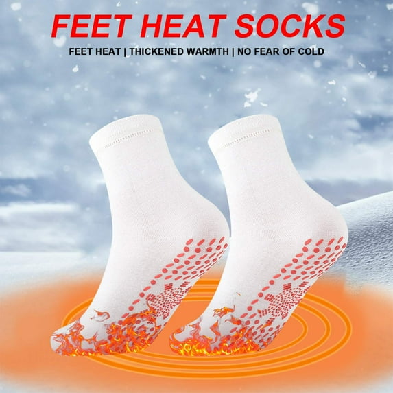 Kokovifyves Self-Heating Socks Comfortable Elastic and Durable Massage Warm and Cold-Proof Cotton Socks