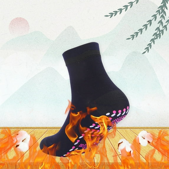 Kokovifyves Self-Heating Socks Comfortable Elastic and Durable Massage Warm and Cold-Proof Cotton Socks