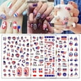 thumbnail image 1 of Kokovifyves Sheets Independence Day Nail Art Decals Self Adhesive Nail Stickers For 4th Of Patriotic Manicure Decoration, 1 of 9