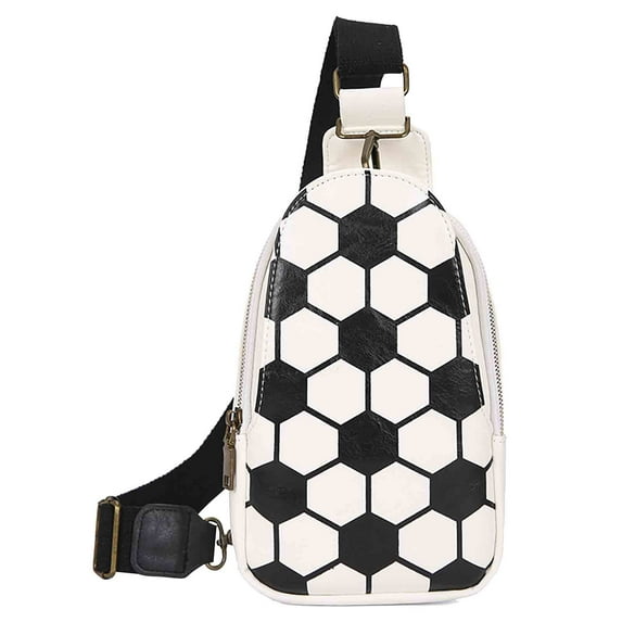 Kokovifyves Small Sling Backpack Crossbody Sling Bag Leather Printed Fashionable Chest Bag for Women's and Man's Bags Sports Backpack