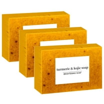 Kokovifyves Soap Lemon Turmeric Soap Tablets Cleansing Turmeric Soap Facial and Body Shower Soap Firming Pores and Removing Pigments
