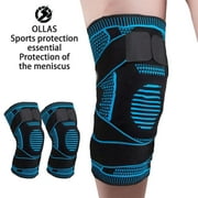 Kokovifyves Sports Knee Pads Mountaineering Basketball Compression Straps Support Breathable Meniscus Joint Running Protective Gear
