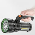 thumbnail image 1 of Kokovifyves Sports & Outdoors Nine Lights In One Brightest Outdoor Flashlight 100,000 Lumens, LED Flashlight 9pcs LED Light, Rechargeable Powerful Torch Long Throw Up To 500 Meters, 1 of 9