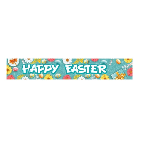 Kokovifyves Spring and Summer Decorations Garden Decoration Easter Banner Flag Happy Easter Holiday Decoration Banner