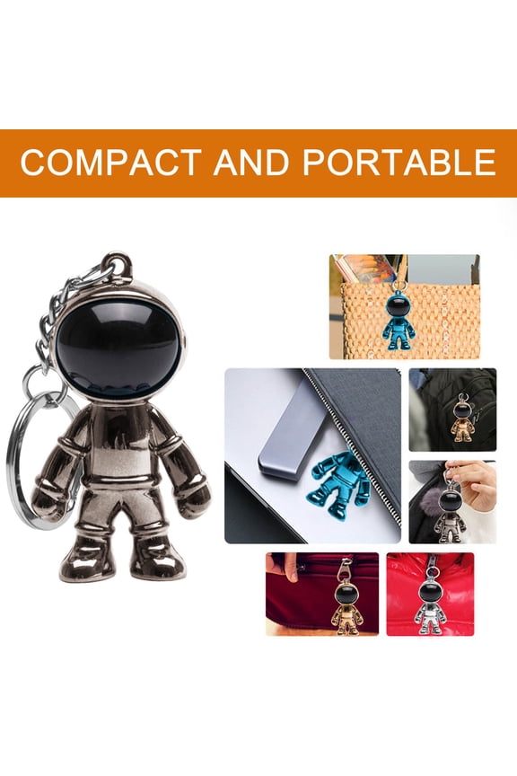 Spring and Summer Decorations Space Astronaut Keychain Keyring Robots Bag Purse Charm Space Car Pendant Gifts