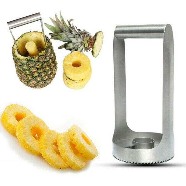 Kokovifyves Stainless Steel Pineapple Slice Cutter Peeler Ring Wedge Slicing Coring