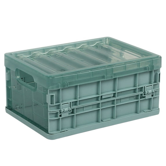 Kokovifyves Storage on Sale Plastic Folding Storage Container Basket Crate Box Stack Foldable Organizer Box