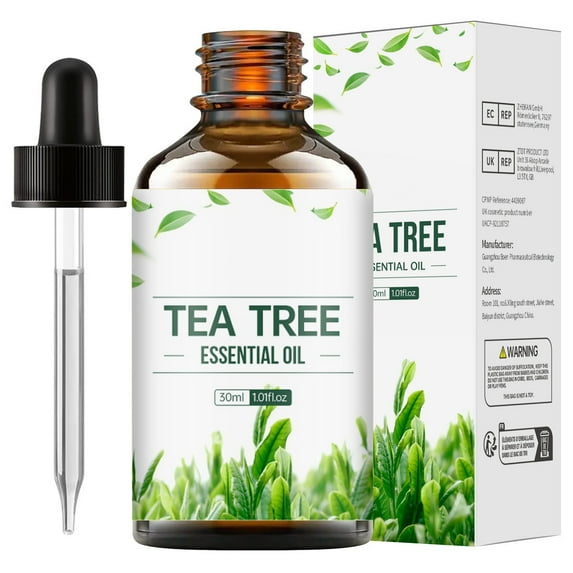 Kokovifyves Tea Trees Oil Reduce-Wrinkle Moisturizing Serum Tea Trees Oil Aromatherapy for Soap and Hair Care 30ml