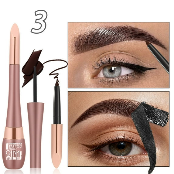 Kokovifyves Tear-off Eyebrow Cream + Eyebrow Pencil 2-in-1 Long-lasting Waterproof Makeup