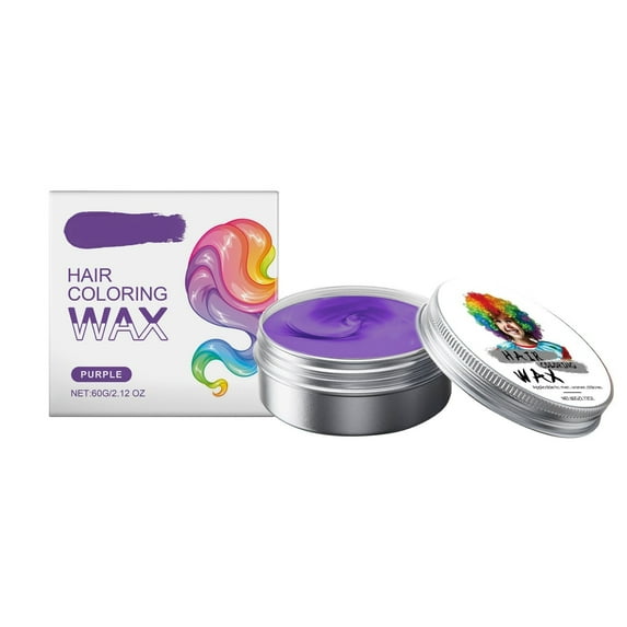 Kokovifyves Temporary Red Hair Color Wax for Washable Colored Hair Styling Mud Women Men Style Instant Hair Coloring Gel Cream 60G