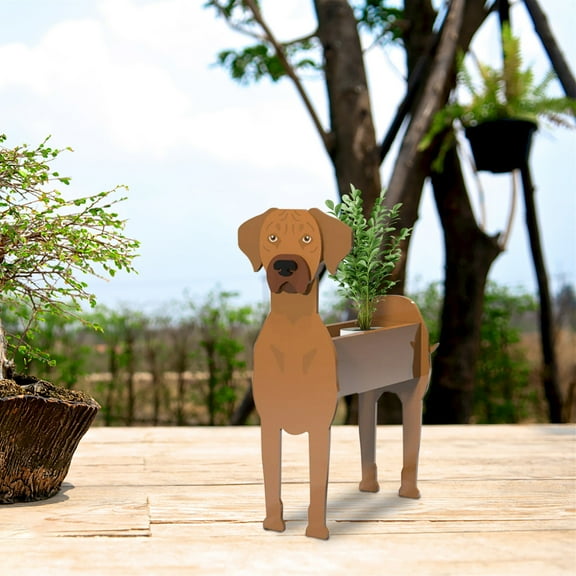 Kokovifyves Tools&Home Improvement Clearance Garden Art Crafts Dog Flower Pot Storage Garden Decoration Art