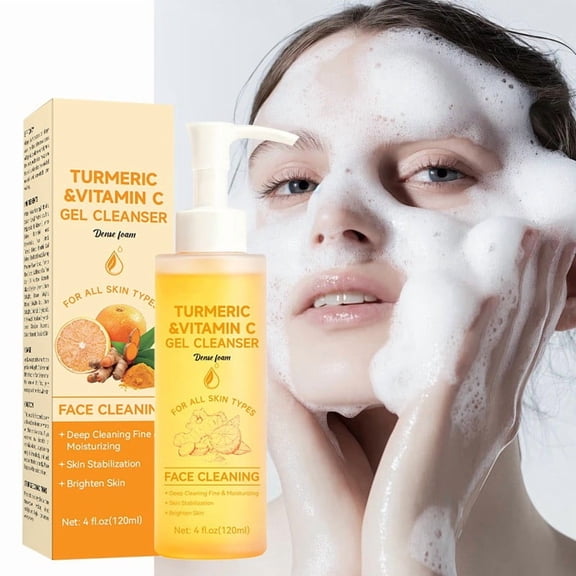 Kokovifyves Turmeric Cleansing Milk Deep Cleansing Refreshing Oil Control Moisturizing Brightening Color Cleansing Milk 120ml