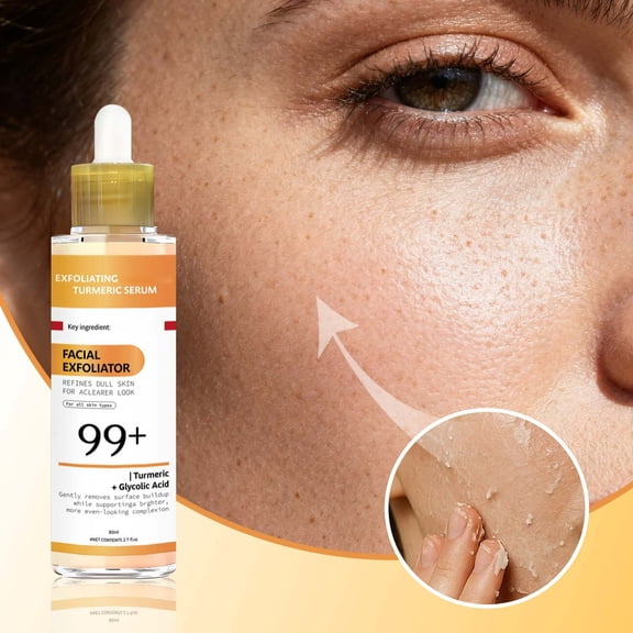 Kokovifyves Turmeric Exfoliating Essences Can Replenish Water Moisturize Tighten Fade Fine Lines Improve Dull and Shiny 80ml