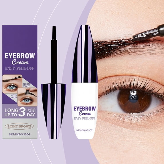 Kokovifyves Waterproof Eyebrow Gel Tear Off Eyebrow Cream Is Not Easy To Peel Off Smudging and Long-lasting