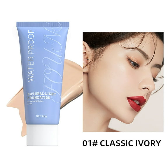 Kokovifyves Women's Beauty and Makeup Liquid Natural Long-lasting Makeup Moisturizing Translucent Cream