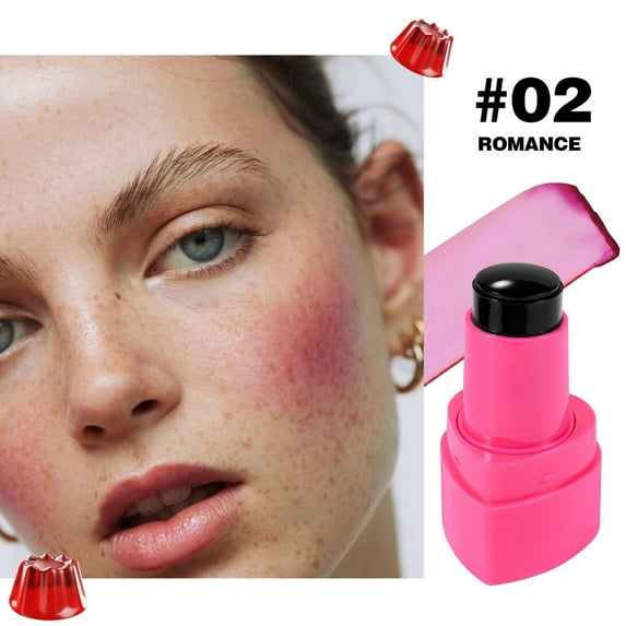 Kokovifyves Women's Beauty and Makeup Moisturizes Long-lasting Jelly-based Care Jelly Blush Stick 9g