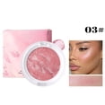 thumbnail image 1 of Kokovifyves Women's Beauty and Makeup Tris-colored Pork Belly Blooms Blush Pearl Glows Marbled Ones-piece Rouge, 1 of 1