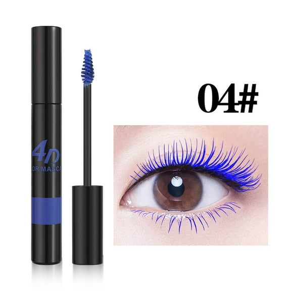 Kokovifyves Women's Beauty and Makeup Waterproof Colored Mascara Thick Blue Fine Pearl Mascara 10g
