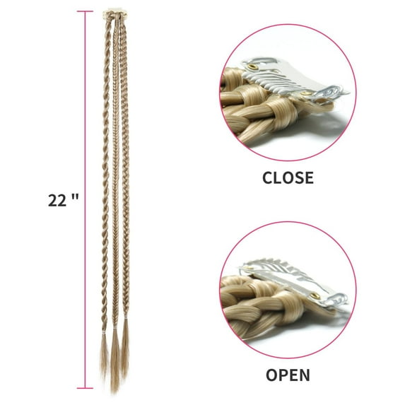 Kokovifyvs Beauty Tools Big Sales!Clip-In Braiding Hair Extensions Braiding Extensions with Hair Clip 22 Inches
