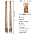 thumbnail image 1 of Kokovifyvs Beauty Tools Big Sales!Clip-In Braiding Hair Extensions Braiding Extensions with Hair Clip 22 Inches, 1 of 2