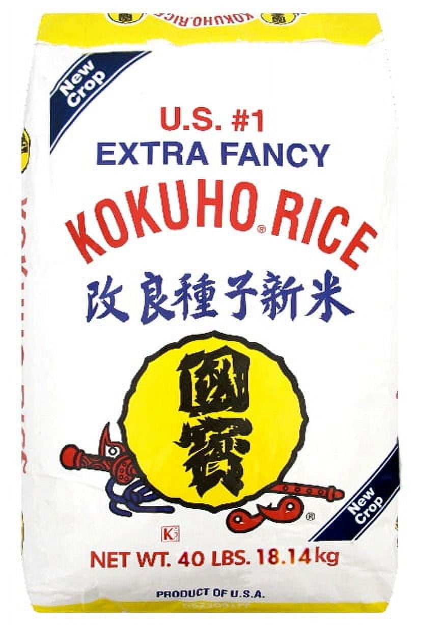 Kokuho Calrose Rice Yellow, 40 lb, 1 Bag