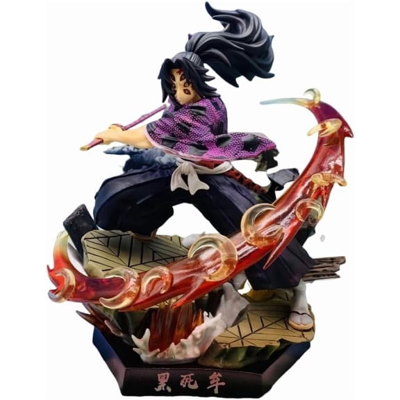 Kokushibo Figure Fighting Kokushibo Figurine 26cm/10.2inch Handmade PVC Anime Game Character Model Statue Collectible Craft Gift