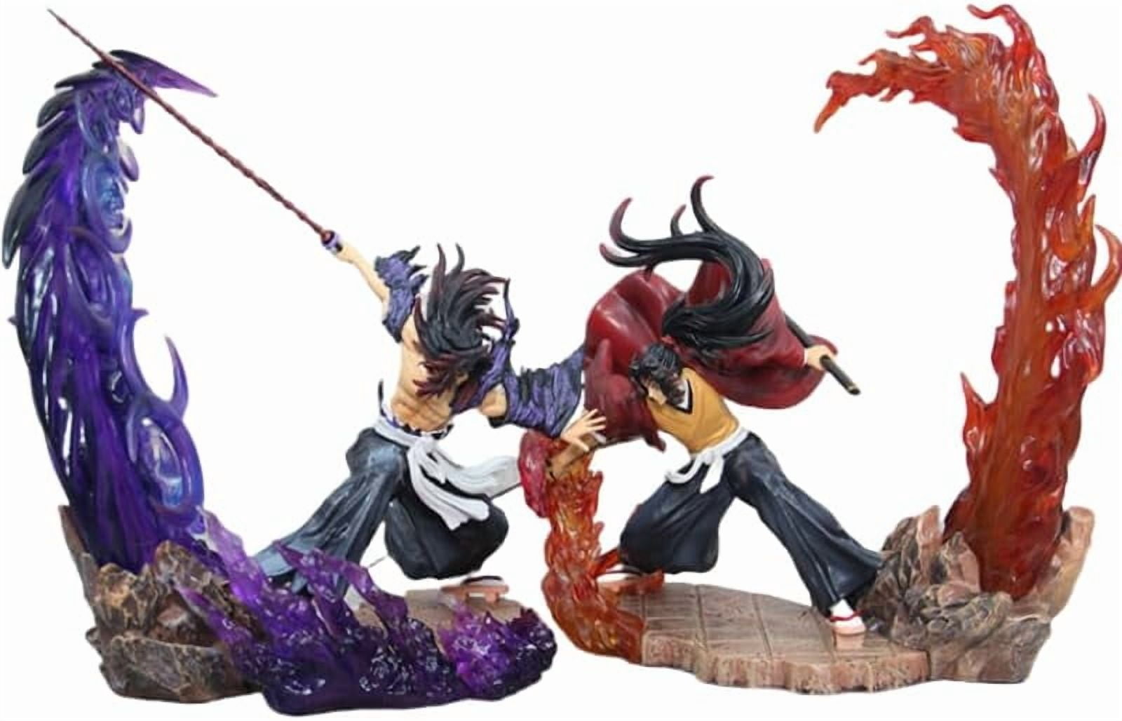 Kokushibo Figure Tsugikuni Yoriichi Figure Double Battling Anime Figures 26cm/10.2inch Handmade PVC Statues Collectible Souvenirs Anime Gifts