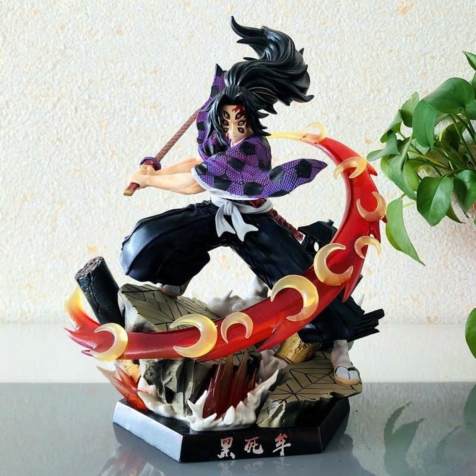 Kokushibo Figures, Kokushibo Swinging Sword Figure Statue 26cm/10.2inch PVC Figurine Cosplay Action Figures Model Collectible Anime Fans Gift